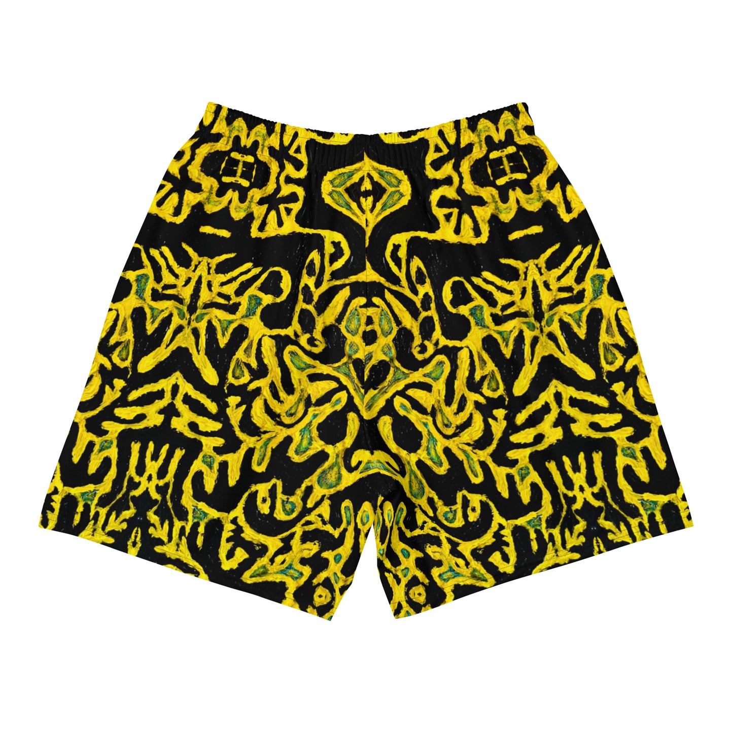 Yellow Men's Recycled Athletic Shorts