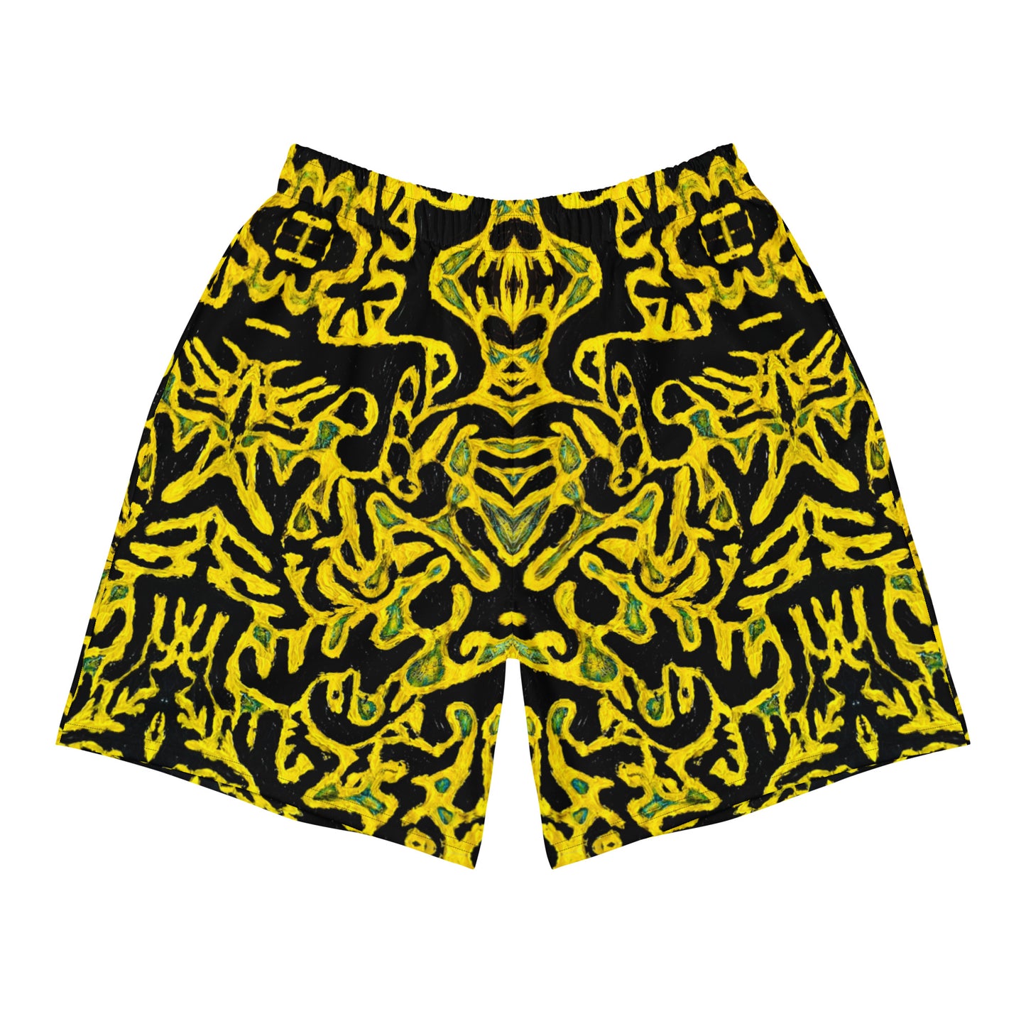 Yellow Men's Recycled Athletic Shorts