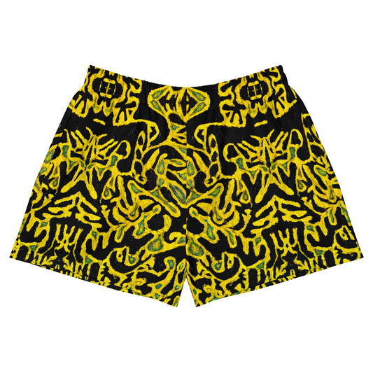 Yellow Women’s Recycled Athletic Shorts