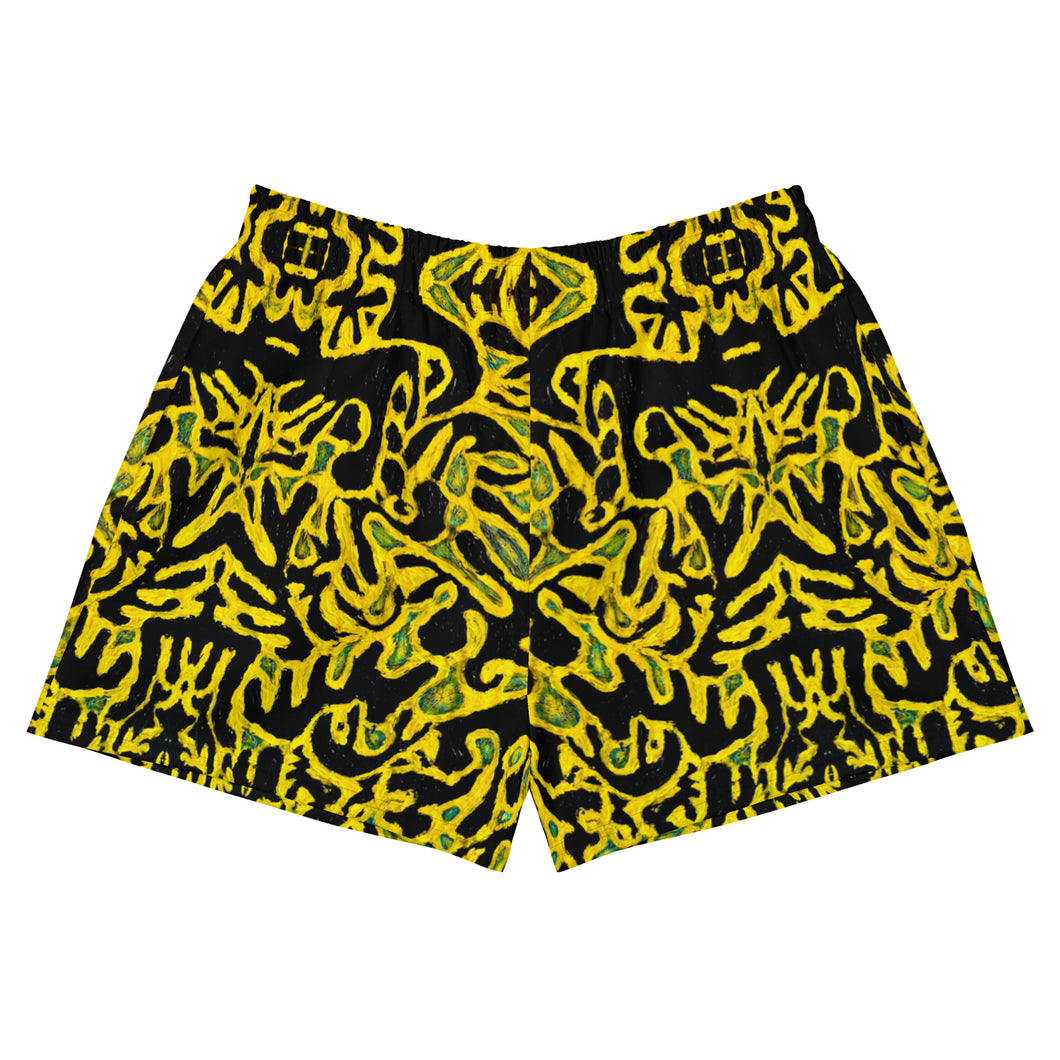 Yellow Women’s Recycled Athletic Shorts