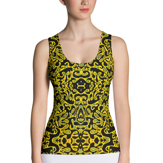 Yellow Women's Sublimation Cut & Sew Tank Top